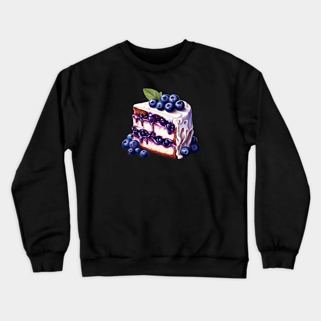 A Delicious Piece Of A Blueberry Cake Crewneck Sweatshirt by Sonja818